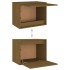 Muebles para TV 3 piezas madera maciza de pino marrón