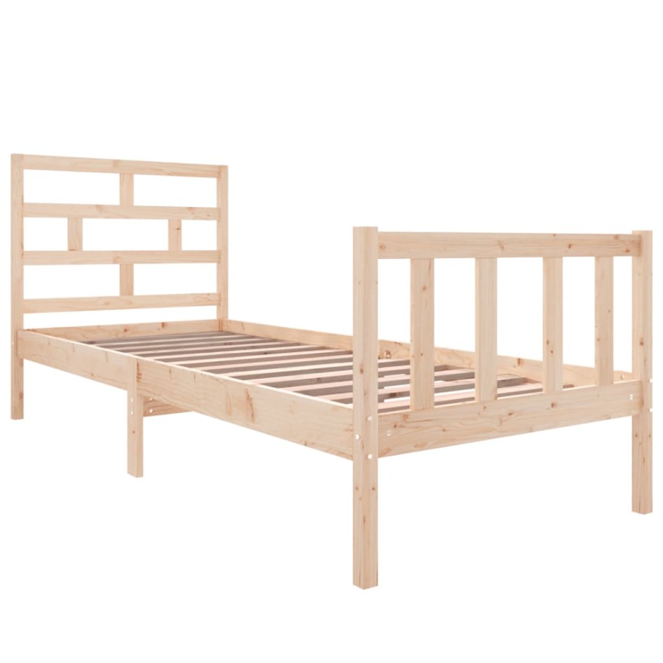 Estructura de cama madera maciza de pino 75x190