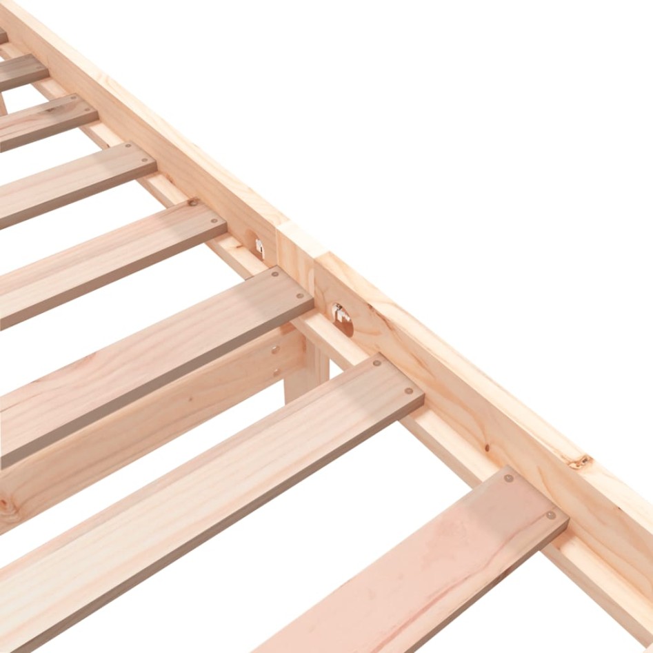 Estructura de cama madera maciza de pino 75x190