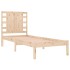 Estructura de cama madera maciza 90x190
