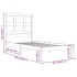 Estructura de cama sin colchón madera maciza blanca 90x190