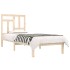 Estructura de cama sin colchón madera maciza de pino 90x190