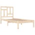 Estructura de cama sin colchón madera maciza de pino 90x190