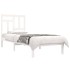 Estructura de cama sin colchón madera de pino blanca 90x200