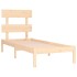 Estructura de cama madera maciza de pino 90x200