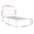 Estructura de cama madera maciza 75x190