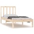 Estructura de cama sin colchón madera maciza pino 75x190