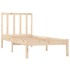 Estructura de cama sin colchón madera maciza pino 75x190