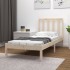 Estructura de cama sin colchón madera maciza de pino 90x200