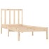 Estructura de cama sin colchón madera maciza de pino 90x200