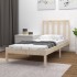 Estructura de cama sin colchón madera maciza de pino 100x200