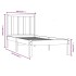 Estructura de cama sin colchón madera maciza de pino 100x200