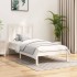 Estructura de cama sin colchón madera de pino blanco 100x200
