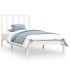 Estructura de cama sin colchón madera de pino blanco 100x200