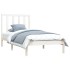 Estructura de cama sin colchón madera de pino blanco 100x200