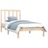 Estructura de cama sin colchón madera maciza de pino 90x200