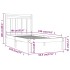Estructura de cama madera maciza 90x190
