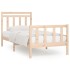 Estructura de cama sin colchón madera maciza de pino 90x200
