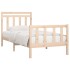 Estructura de cama sin colchón madera maciza de pino 90x200