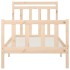 Estructura de cama sin colchón madera maciza de pino 90x200
