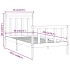 Estructura de cama sin colchón madera maciza de pino 90x200