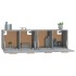 Armarios de pared 2 uds contrachapada gris sonoma