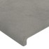 Cabeceros 4 unidades de terciopelo gris claro 90x5x78/88