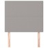 Cabeceros 2 unidades de tela gris claro 90x5x78/88