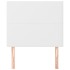 Cabeceros 2 unidades de cuero sintético blanco 80x5x78/88