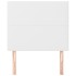 Cabeceros 2 unidades de cuero sintético blanco 90x5x78/88