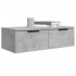 Armarios de pared 2 uds contrachapada gris hormigón 68x30x20