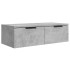 Armarios de pared 2 uds contrachapada gris hormigón 68x30x20