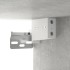 Armarios de pared 2 uds contrachapada gris hormigón 68x30x20
