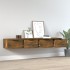 Armarios de pared 2 uds contrachapada roble ahumado 68x30x20