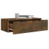 Armarios de pared 2 uds contrachapada roble ahumado 68x30x20