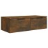 Armarios de pared 2 uds contrachapada roble ahumado 68x30x20
