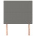 Cabeceros 2 unidades de tela gris oscuro 90x5x78/88