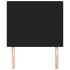 Cabeceros 2 unidades de tela negro 80x5x78/88