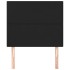Cabeceros 2 unidades de cuero sintético negro 80x5x78/88
