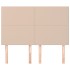 Cabeceros 4 unidades cuero sintético capuchino 72x5x78/88