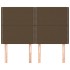 Cabeceros 4 unidades tela marrón oscuro 72x5x78/88
