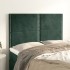 Cabeceros 4 unidades terciopelo verde oscuro 72x5x78/88