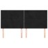 Cabeceros 4 unidades de terciopelo negro 80x5x78/88