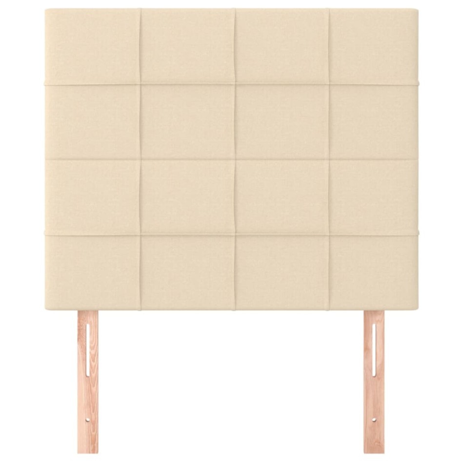 Cabeceros 2 unidades de tela color crema 100x5x78/88