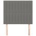 Cabeceros 2 unidades de tela gris oscuro 90x5x78/88