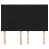 Cabeceros 4 unidades tela negro 72x5x78/88