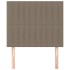 Cabeceros 2 unidades de tela gris taupe 100x5x78/88