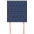 Cabeceros 2 unidades de tela azul 80x7x78/88
