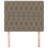Cabeceros 2 unidades de tela gris taupe 100x7x78/88