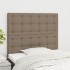 Cabeceros 2 unidades tela gris taupe 80x5x78/88